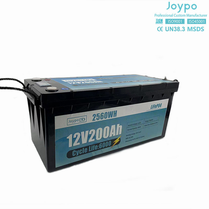 RV 캠퍼 장수 LFP Lifepo4 배터리 12V 24V 100Ah 200Ah 스마트 BMS