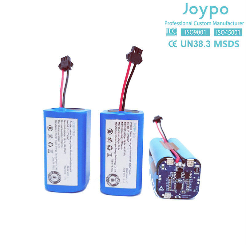 18650 재충전 가능한 OEM 리?? 배터리 14.4V 2800mAh 로봇 진공청소기