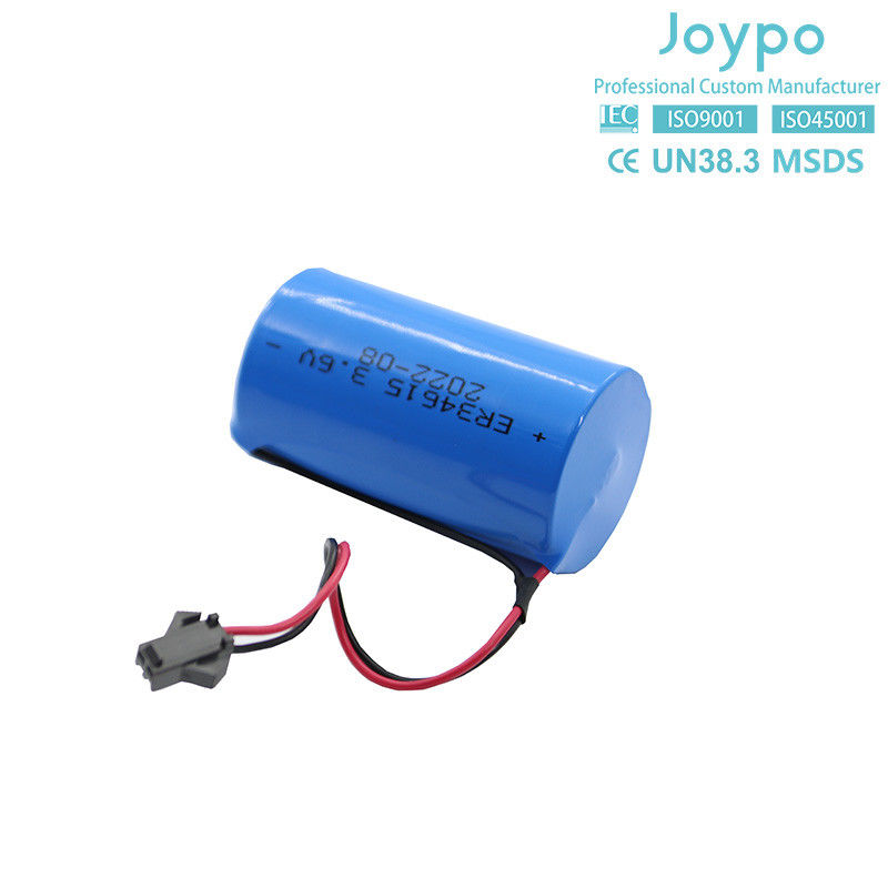 ER34615M 리?? 티오닐 클로라이드 배터리 3.6V 14500MAh 재충전 불가능한 나선형