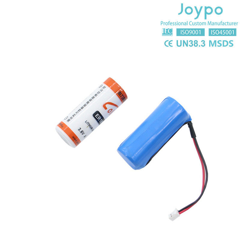 ER18505M 충전되지 않는 리?? 배터리 셀 3.6V 3000mah 고 에너지 밀도 나선형