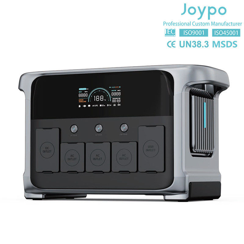 LiFePO4 배터리 야외 휴대용 태양 전지 발전기 1200W LED 조명