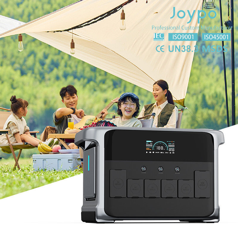 실내 실외 2160Wh LiFePO4 리?? 셀 휴대용 태양광 발전소 2400W 4800W 용량
