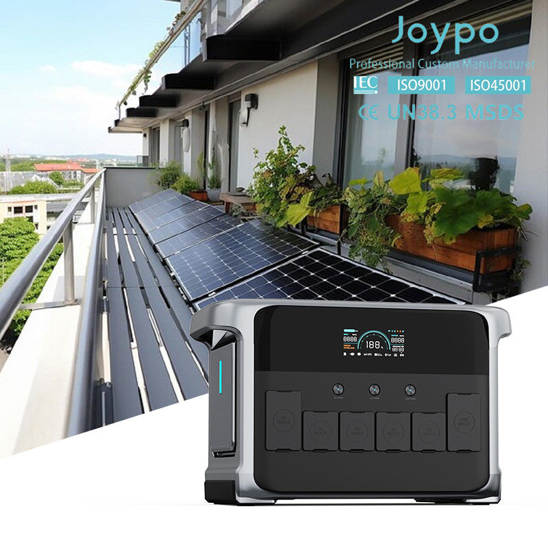라이프포4 배터리 2400W UPS 백업 전원 시스템 2kva 110V 220V 조용한 주거용 태양 전지