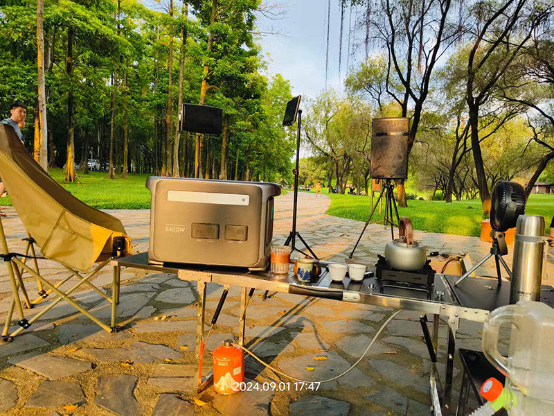 라이프포4 배터리 2400W UPS 백업 전원 시스템 2kva 110V 220V 조용한 주거용 태양 전지