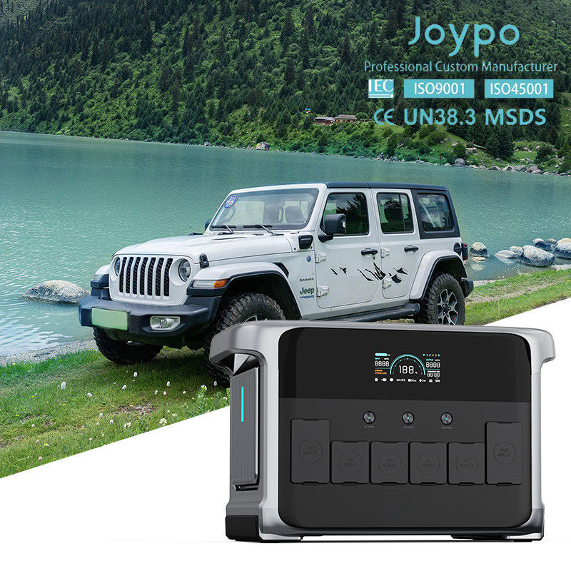 조이포 2kWh 야외 배터리 발전소 지원 12V 24V 자동차 충전기 입력 및 여러 출력